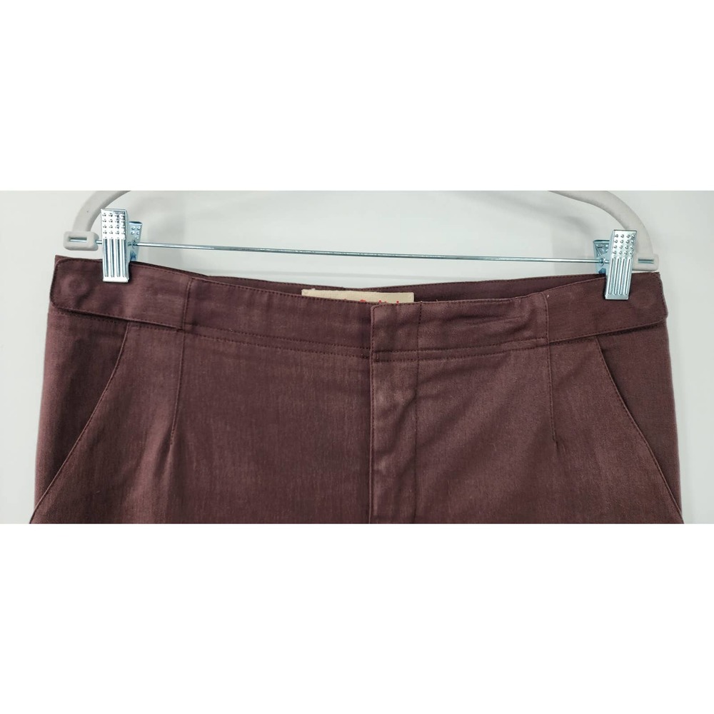 Marni Cropped Trouser Pants Made In Italy Brown Womens Euro 44 - Picture 3 of 15